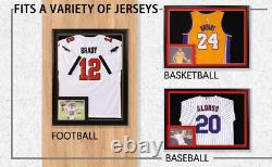 XL Football Baseball Basketball Hockey Jersey Display Case Frame UV Protection