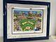Yankee Fever By Charles Fazzino 3d Framed Nyc Baseball Autographed Ap /25 Art