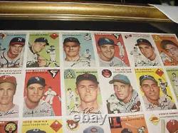 1954 Topps Si Carte De Baseball Uncut Sheet Professionnellement Emmêlés / Menthe Encadrée