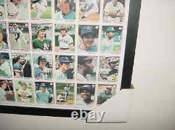 1978 Topps Carte De Baseball Uncut Sheet Eddie Murray Rc Proffesionally Encadré