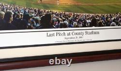 1994 Affiche panoramique du premier lancer d'ouverture du Jacobs Field des Cleveland Indians #2004