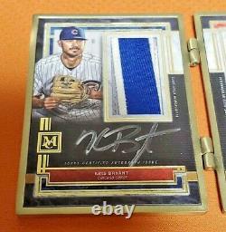 1 / 1 Mike Trout & Kris Bryant Auto! 2020 Topps Museum Double Framed Patch Autograph