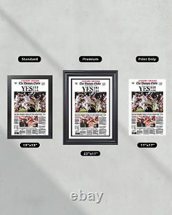 2004 Red Sox Champions de la Série mondiale de baseball Encadré Imprimer la couverture du journal Fenway