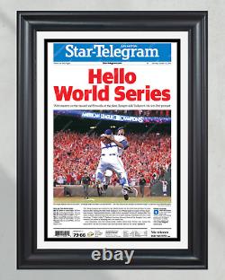 2010 Texas Rangers champions de la ALCS encadrés impression de la première page du journal
