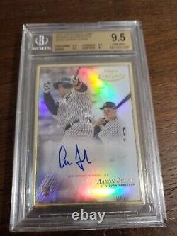 2017 Topps Gold Label Aaron Judge Framed Rookie Rc Auto #fa-aj Bgs 9.5/10 Nyy
