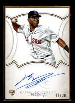 2018 Topps Rafael Devers Rc Rookie Definitive Gold Framed Auto #07/30 Red Sox