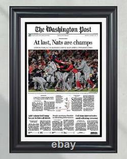 2019 Washington Nationals, Champions de la Série mondiale, Affiche encadrée du Washington Post