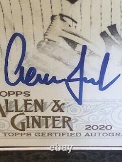 2020 Allen & Ginter Topps Aaron Juge Black Framed Auto Ssp # 07/25 Yankees Rares