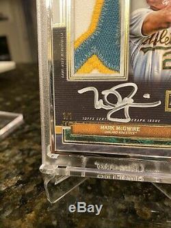 2020 Collection Oakland Museum Comme Mark Mcgwire Argent Framed Autograph Patch 1/1