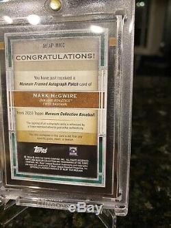 2020 Collection Oakland Museum Comme Mark Mcgwire Argent Framed Autograph Patch 1/1