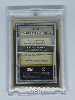 2020 Musée Collection Frank Topps Thomas Gold Frame Or Auto # 4/10 White Sox