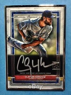 2020 Musée Kershaw Argent Clayton Topps Framed Auto 11/15 Hit Case! Dodgers
