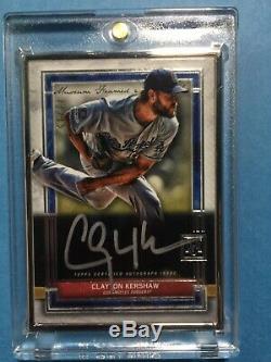 2020 Musée Kershaw Argent Clayton Topps Framed Auto 11/15 Hit Case! Dodgers