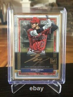 2020 Topps Museum Collection Shohei Ohtani Gold Framed Autograph 3/10 Case Hit