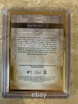2020 Topps Transcendant Dustin May Gold-framed On-card Auto #1/15 Very Rare
