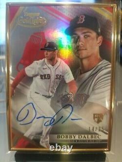2021 Bobby Dalbec #14/25 Topps Gold Label Red Gold Framed Auto Rookie #fa-dr