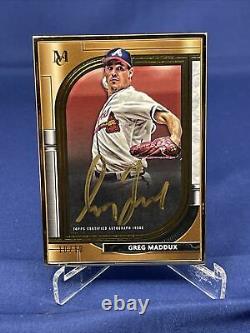2021 Collections Du Musée Topps Baseball Greg Maddux 10/10 Or Frame Auto