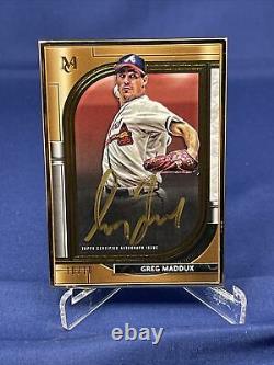 2021 Collections Du Musée Topps Baseball Greg Maddux 10/10 Or Frame Auto