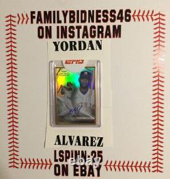 2021 Topps Gold Label Encadré Yordan Alvarez Auto #faya Houston Astros Outfielder