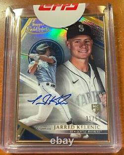 2021 Topps Gold Label Jarred Kelenic Rc Auto Framed Blue Parallel #/50 Mariners