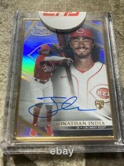 2021 Topps Gold Label Jonathan India Rookie Gold Framed Auto! Rouges Rares
