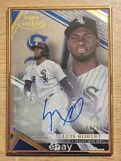 2021 Topps Gold Label Luis Robert Auto Blue Framed Refractor 6/10 #fa-lr