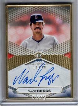 2021 Transcendent Hall Of Fame Auto Wade Boggs Or Encadré Autograph 11/20 Topps