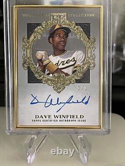 2022 Topps Gilded Ssp Dave Winfield Or Encadré Auto 1/1