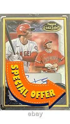 2022 Topps Gold Label Shohei Ohtani Framed Auto Angels