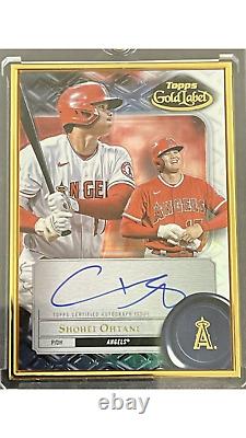 2022 Topps Gold Label Shohei Ohtani Framed Auto Angels