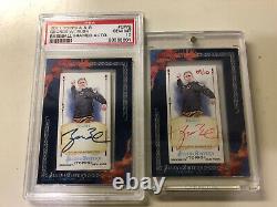 (2) Rare 2011 Allen Ginter George W Bush Framed Mini Auto Cards Psa Gem Mint 10