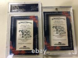 (2) Rare 2011 Allen Ginter George W Bush Framed Mini Auto Cards Psa Gem Mint 10