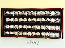 4 Bâton De Baseball & Ball Cabinet Display Case Wall Mount Bat Rack Cube Display