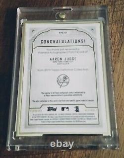 Aaron Judge 2019 Topps Autographes Définitifs Cadre Or Auto 1/3 Yankees Mint+