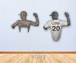 Affichage de baseball premium, présentoir mural de statue suspendue, alternative au cadre de maillot