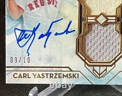 Auto Carl Yastrzemski & David Ortiz Red Sox Le 9/10 Topps Diamond Icons Gu Patch