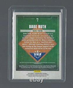 Babe Ruth 2022 Panini Diamond Kings #1 Gray Cadre Masterpiece 1/1 Yankees