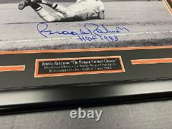 Brooks Robinson Baltimore Orioles Signé Autographié Encadré 16x20 Photo Jsa