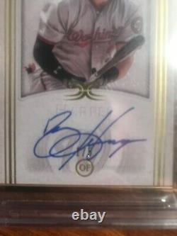 Bryce Harper 2017 Topps Definitive Gold Framed Autograph # 1/5 Auto Bgs 9.5/10