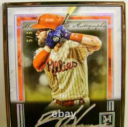 Bryce Harper #5 /5 Black Frame On Card Silver Auto Topps Museum Collection 2020