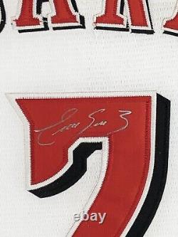 Cadre Eugenio Suarez Cincinnati Reds Maillot Blanc Authentique Autographié