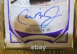 Cal Ripken Jr. 2019 Topps Definitive Gold Framed Purple Auto/autograph 03/10