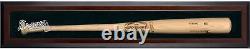 Cas d'affichage de bâton unique encadré brun avec logo des Braves d'Atlanta - Fanatics