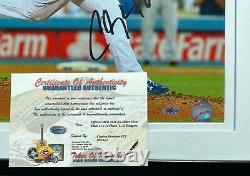 Clayton Kershaw Autographed Photo Large Framed Certified Auto Coa