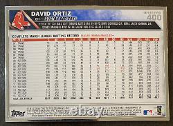 David ORTIZ 2016 Topps Série Deux Encadrée En Métal Argenté #400 1/1 NM Red Sox HOF