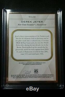 Derek Jeter 2016 Transcendant Gold Frame Topps Auto 16/52 New York Yankees