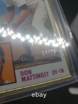 Don Mattingly 2014 Topps Encadré Rookie Reprint? Noir 199 Argent 99 Or 25