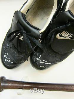 Encadré Tom Glavine Nike Chaussures De Baseball-mizuno Gant-ball Chauve-souris Louisville Slugger