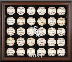 Étui d'affichage de 30 balles encadré en brun avec le logo des Chicago White Sox - Fanatics