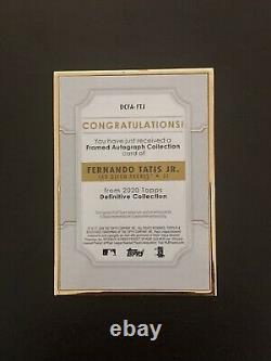 Fernando Tatis Jr Topps Définitif 2020 #dcfa-ftj Gold Framed Auto Auto Auto /30